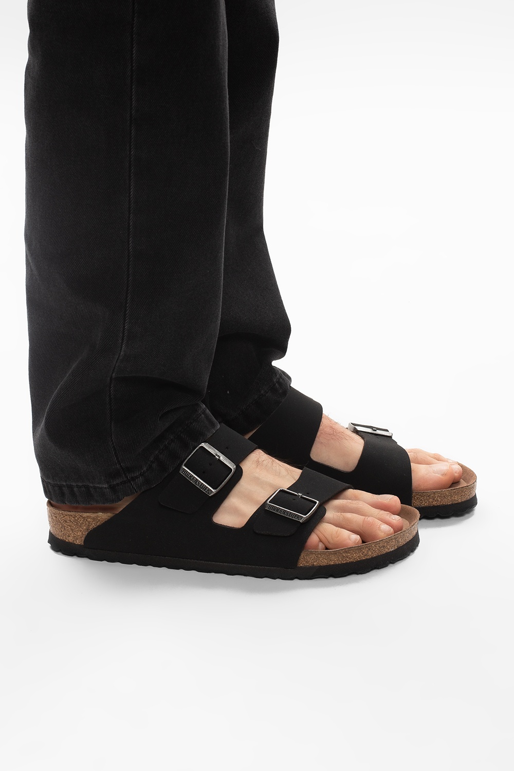 Birkenstock arizona hot sale vegan black